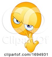Cartoon Yellow Emoji Pulling Down The Skin Under His Eye