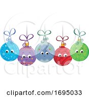Poster, Art Print Of Christmas Ornament Bauble Characters