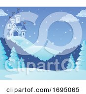 Poster, Art Print Of Winter Castle Background
