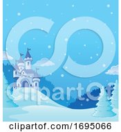 Poster, Art Print Of Winter Castle Background