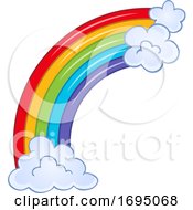 Poster, Art Print Of Rainbow Arch And Clouds