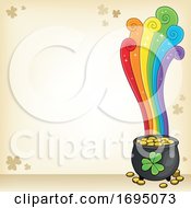 Leprechauns Pot Of Gold And Rainbow