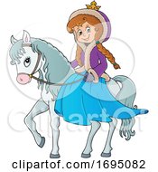 Poster, Art Print Of Winter Princess And Horse