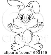 Poster, Art Print Of Easter Bunny Rabbit Cartoon