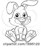 Poster, Art Print Of Easter Bunny Rabbit Cartoon