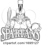 Poster, Art Print Of Spartan Trojan Gladiator Cricket Warrior Woman