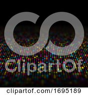 Poster, Art Print Of Abstract Background Of Multi Coloured Techno Dots