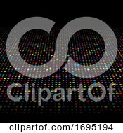 Poster, Art Print Of Colourful Techno Dots Background