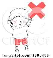 Kid Boy Safety Symbol Illustration