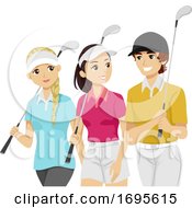 Poster, Art Print Of Teens Sports Club Golf Illustration