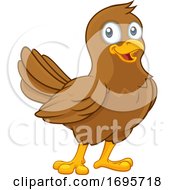 Cute Bird Cartoon Character by AtStockIllustration