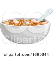 Poster, Art Print Of Soup With Tofu