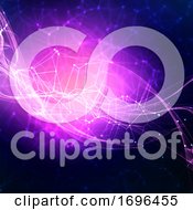 Poster, Art Print Of 3d Abstract Background With Network Connections Effect
