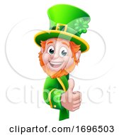 Poster, Art Print Of Leprechaun St Patricks Day Cartoon Sign