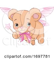 Poster, Art Print Of Cute Teddy Bear Fairy