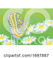 Poster, Art Print Of Spring Butterfly On Flowers