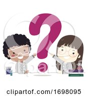 Kids Scientists Lab Question Mark Illustration