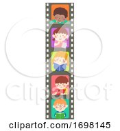 Poster, Art Print Of Kids Film Study Books Write Illustration