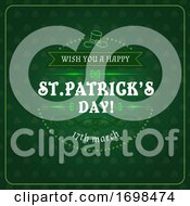Poster, Art Print Of Patricks Day Greetings In Frame Irish Holiday