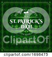 Poster, Art Print Of Patricks Day Shamrock Clover Leaf Background