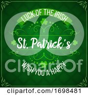 Poster, Art Print Of Patricks Day Green Shamrock Clover Irish Holiday