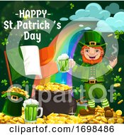 Poster, Art Print Of Leprechaun Hat Gold Green Shamrock Patricks Day