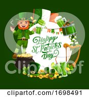 Poster, Art Print Of Patricks Feast Holiday Symbols Food And Drinks