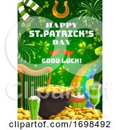 Poster, Art Print Of Patricks Day Irish Symbols Of Luck And Fortune