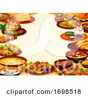 Poster, Art Print Of Indian Food Background