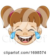 Poster, Art Print Of Girl Laughing And Crying