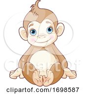 Poster, Art Print Of Cute Sitting Monkey