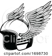 Winged Biker Helmet