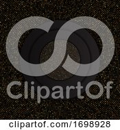 Abstract Background With Gold Dots Pattern