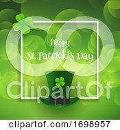 Poster, Art Print Of St Patricks Day Background With Top Hat And Shamrock 2001