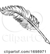 Poster, Art Print Of Quill Feather Ink Pen Icon Illustration
