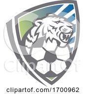 Tiger Head Soccer Ball Shield