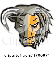 Half Bull Half Lion Head Mascot by patrimonio