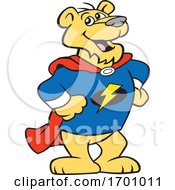 Poster, Art Print Of Cartoon Super Hero Puma Mascot