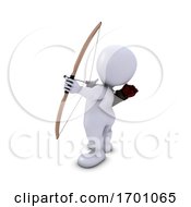 Poster, Art Print Of 3d Morph Man Archer With Bow And Arrow