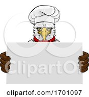 Poster, Art Print Of Eagle Chef Cartoon Restaurant Mascot Sign