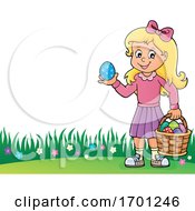 Girl Holding An Easter Egg