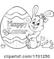 Poster, Art Print Of Easter Bunny And Egg