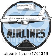 Poster, Art Print Of Airplane Travel Design