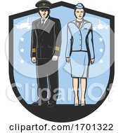 Pilot And Flight Attendant by Vector Tradition SM