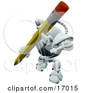 Poster, Art Print Of Robotic Webcam Writing With A Pencil