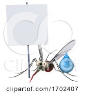 3d Mosquito On A White Background