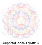 Poster, Art Print Of Rainbow Coloured Mandala Design