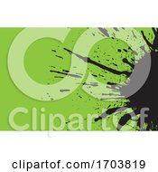 Green And Black Splat Background
