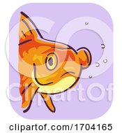Poster, Art Print Of Goldfish Symptom Bulging Eye Illustration
