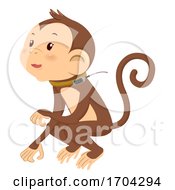 Poster, Art Print Of Monkey Tracker Illustration